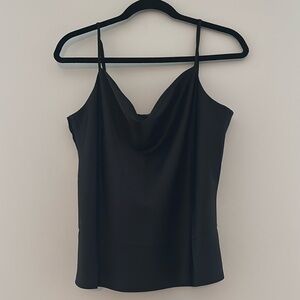 Banana Republic Black Silky Cowl Camisole Tank Top